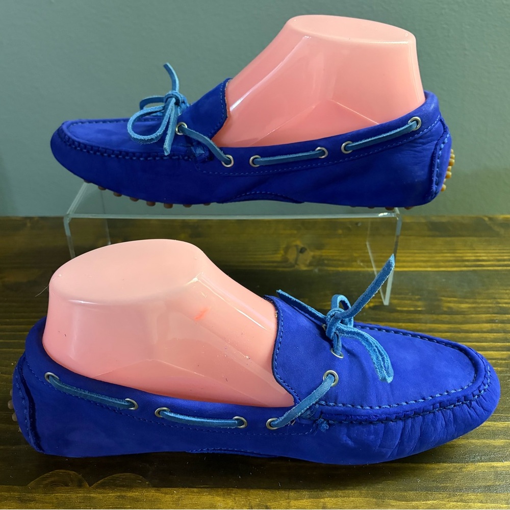 Cole Haan Nike Air Vibrant Royal Blue Suede Driving Loafers Women’s Size 7B